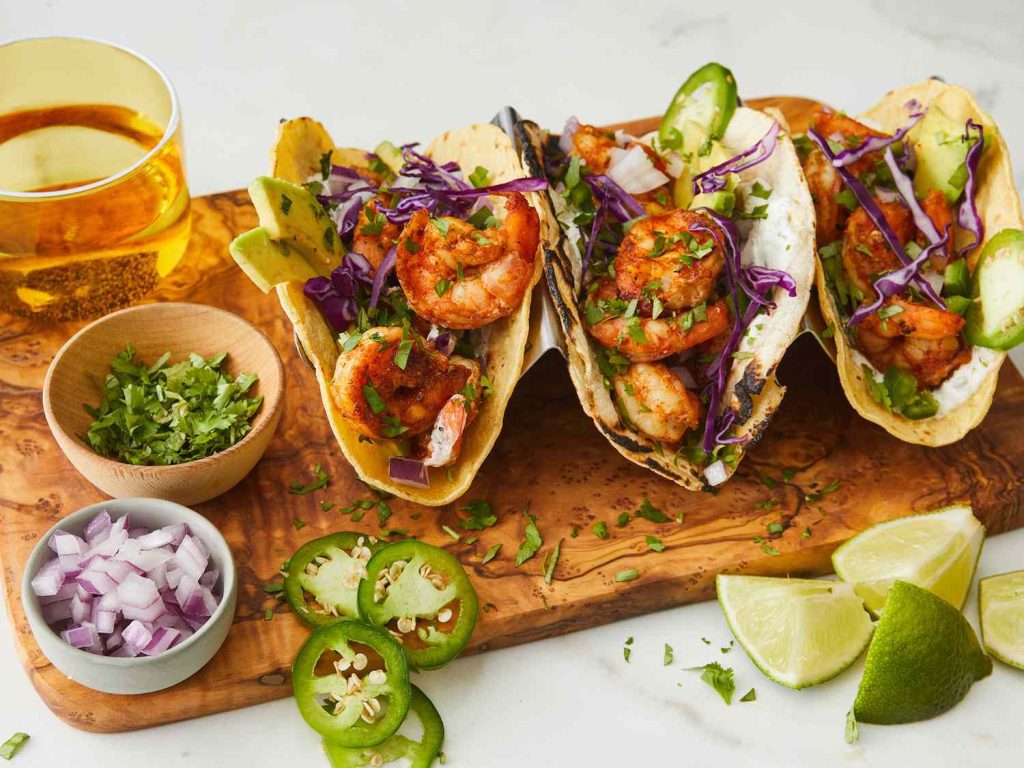 https://www.allrecipes.com/recipe/280916/shrimp-tacos-with-cilantro-lime-crema/