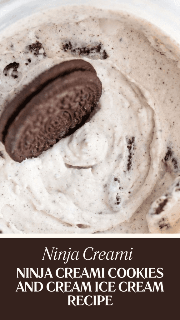 Ninja Creami Cookies and Cream Ice Cream Recipe