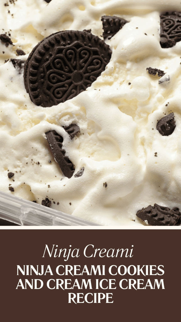 Ninja Creami Cookies and Cream Ice Cream Recipe