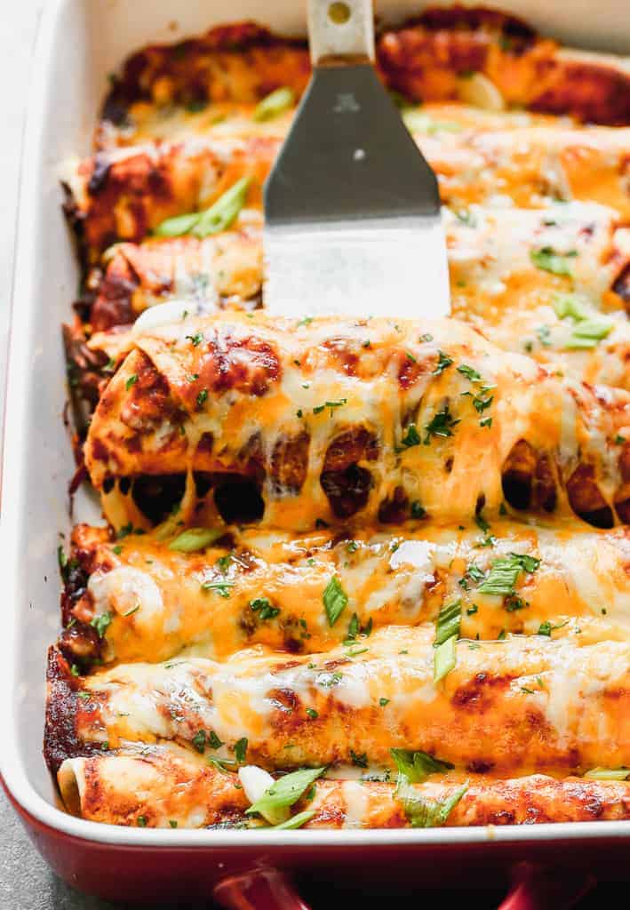 Slow Cooker Beef Enchiladas