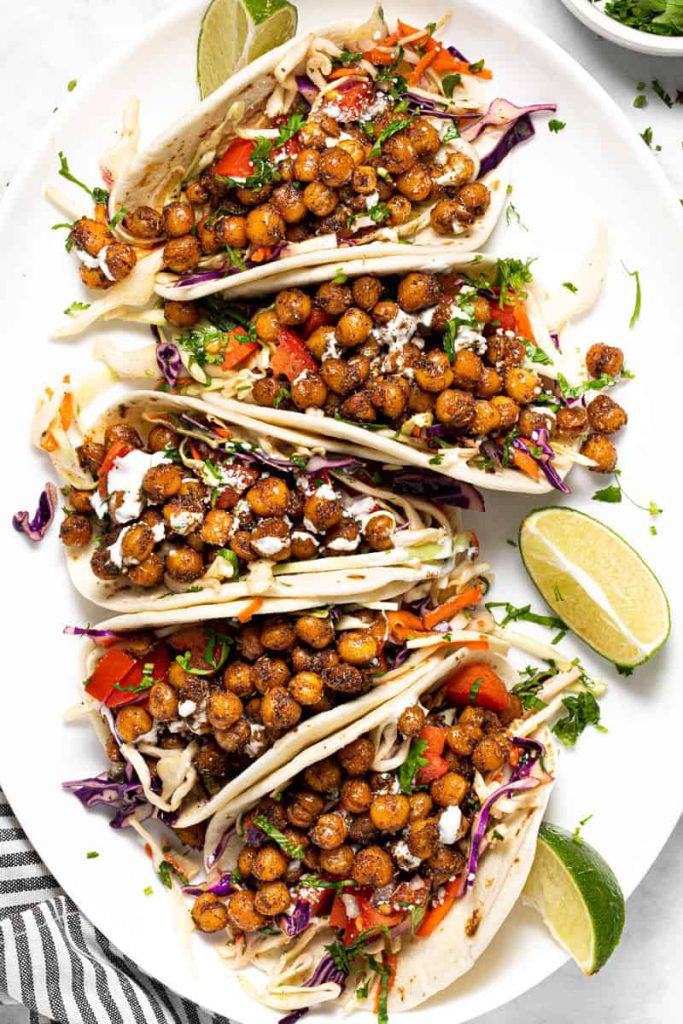 Chickpea and Spinach Tacos