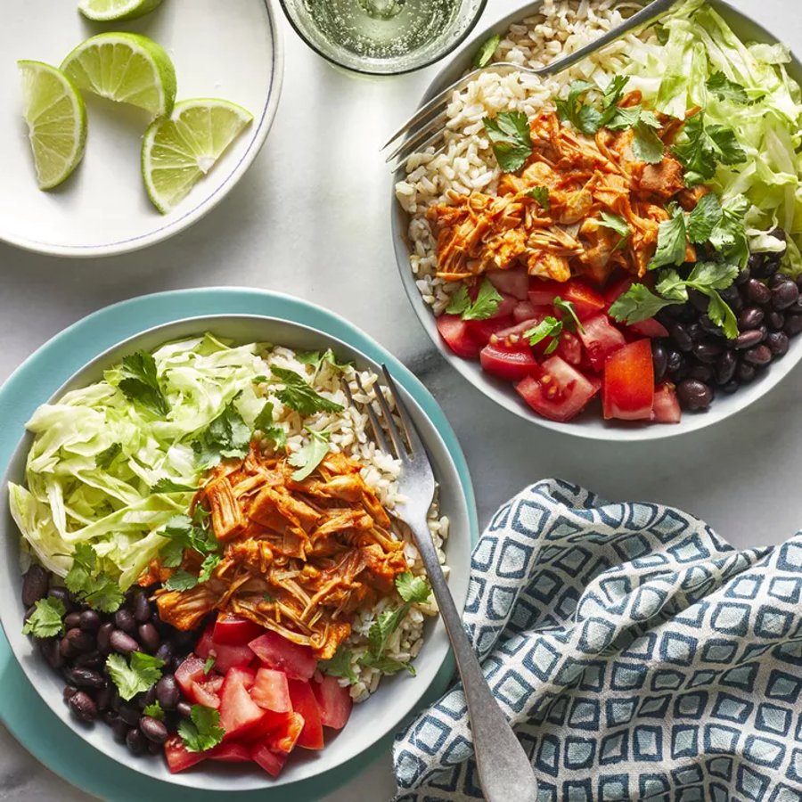 Jackfruit Barbacoa Burrito Bowls