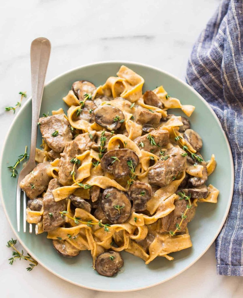 Crockpot Beef Stroganoff