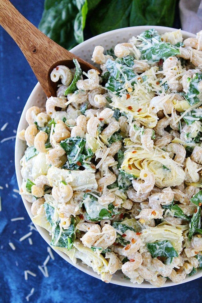 Spinach and Artichoke Pasta Salad