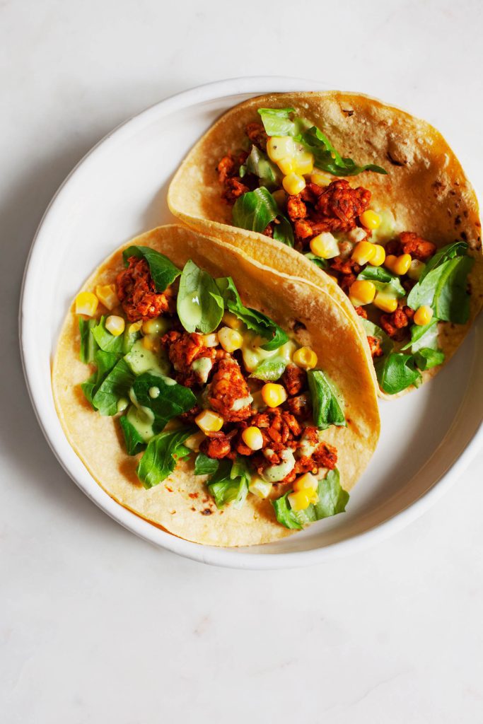 Sweet Chili Tempeh Tacos