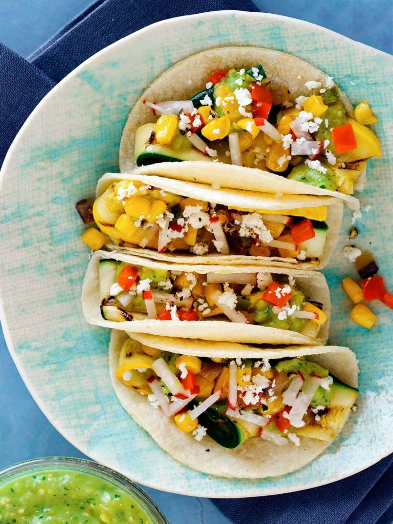 Grilled Zucchini and Corn Tacos