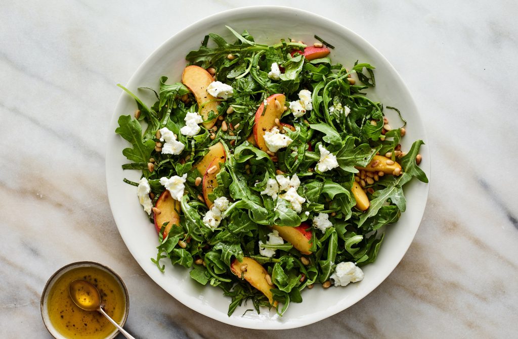 Arugula Peach Salad