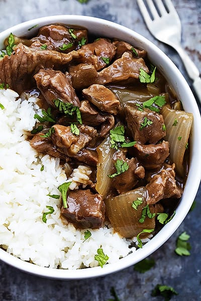 Slow Cooker Beef and Rice Casserole