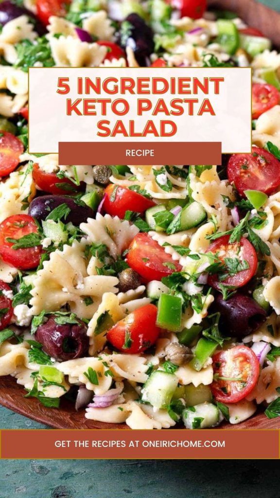 5 Ingredient Keto Pasta Salad 