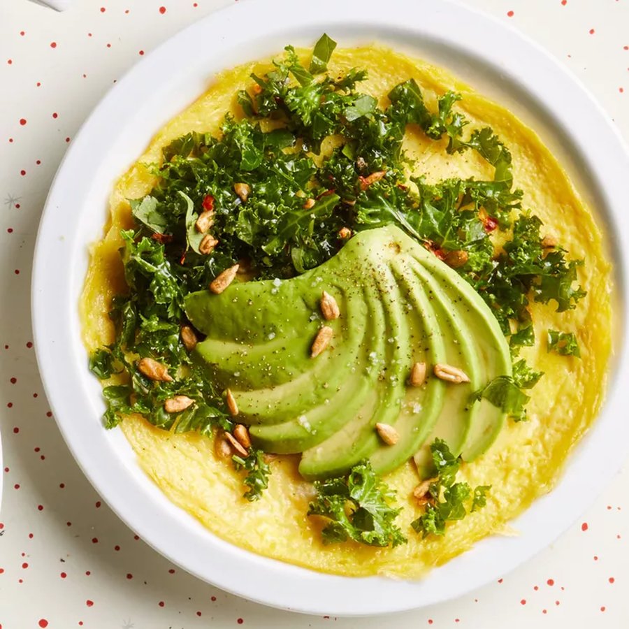 Avocado and Kale Omelet