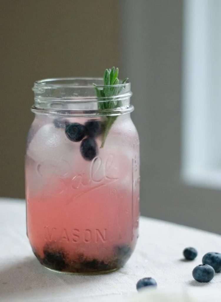 Blueberry Lavender Lemonade Cocktail