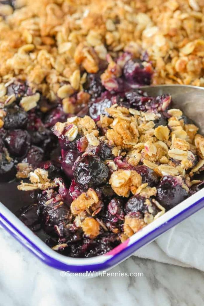 Blueberry crisp