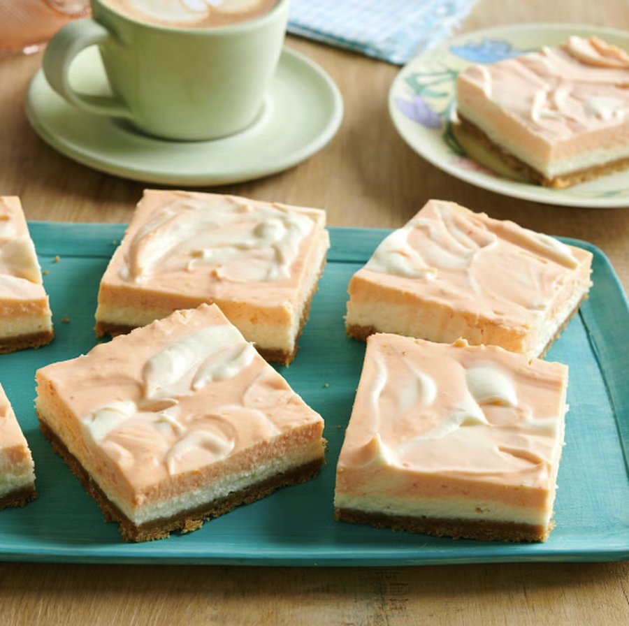 No-Bake Orange Vanilla Cheesecake Bars