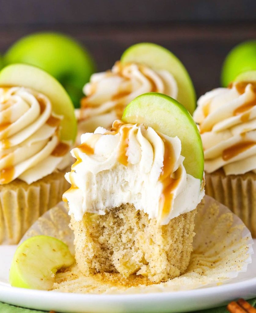 Caramel Apple Cupcakes