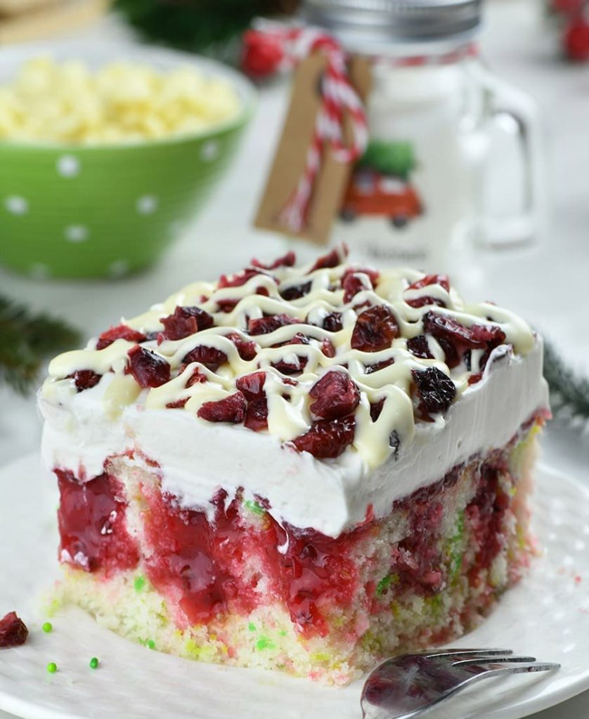 Cranberry Poke Cake