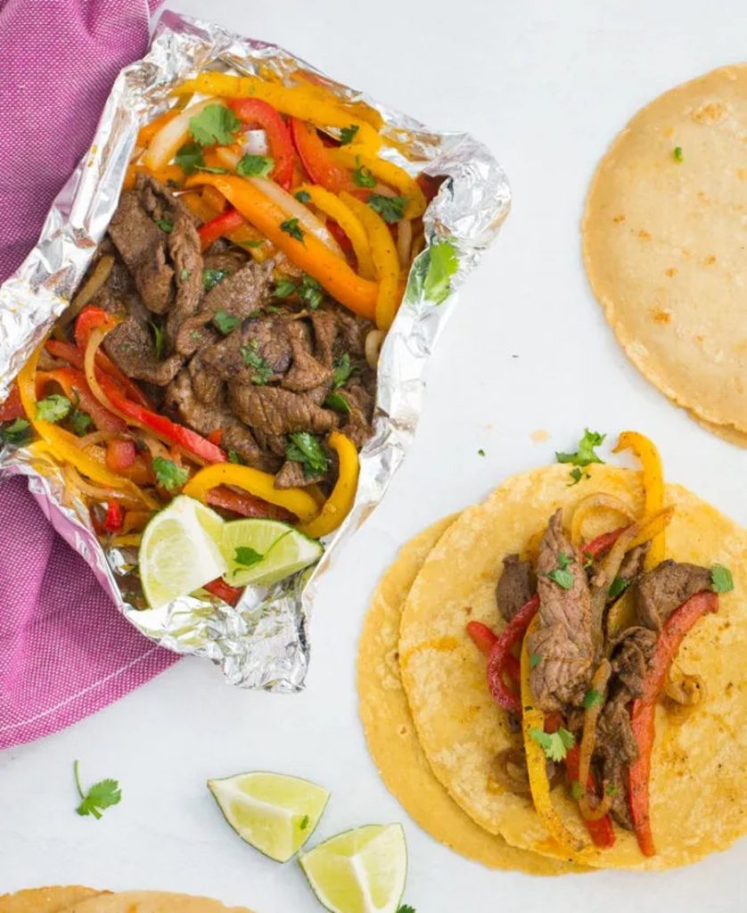 Easy Steak Fajita Foil Meal