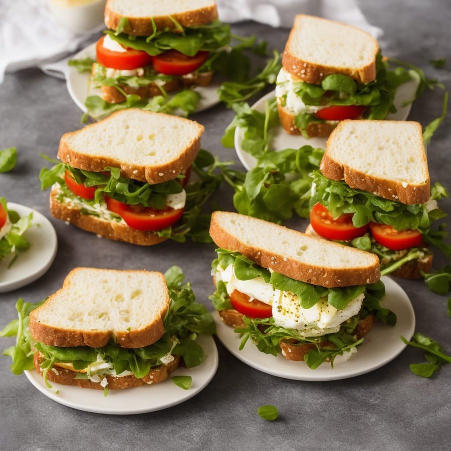 Egg and Cress Club Sandwich