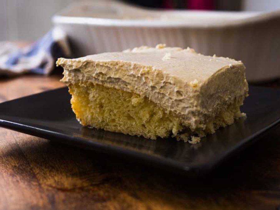 Eggnog Poke Cake