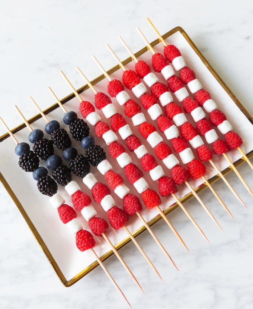 Flag Fruit Skewers