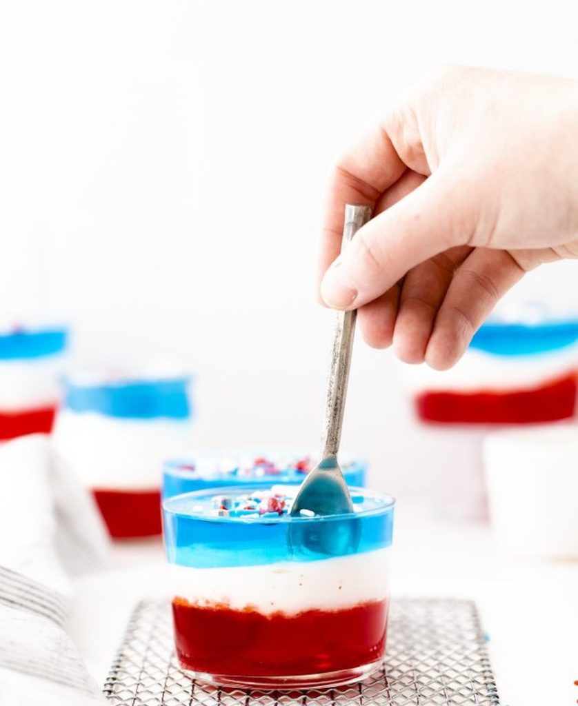 Fourth of July Jello Cups