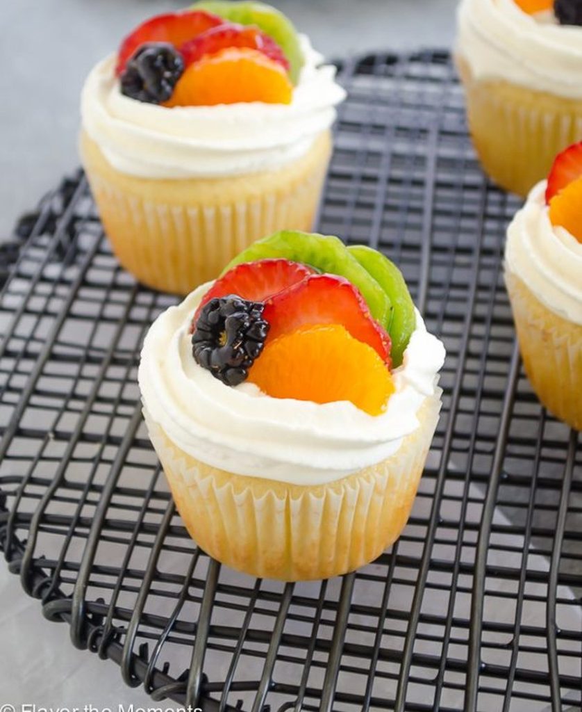 Fruit Tart Vanilla Cupcakes