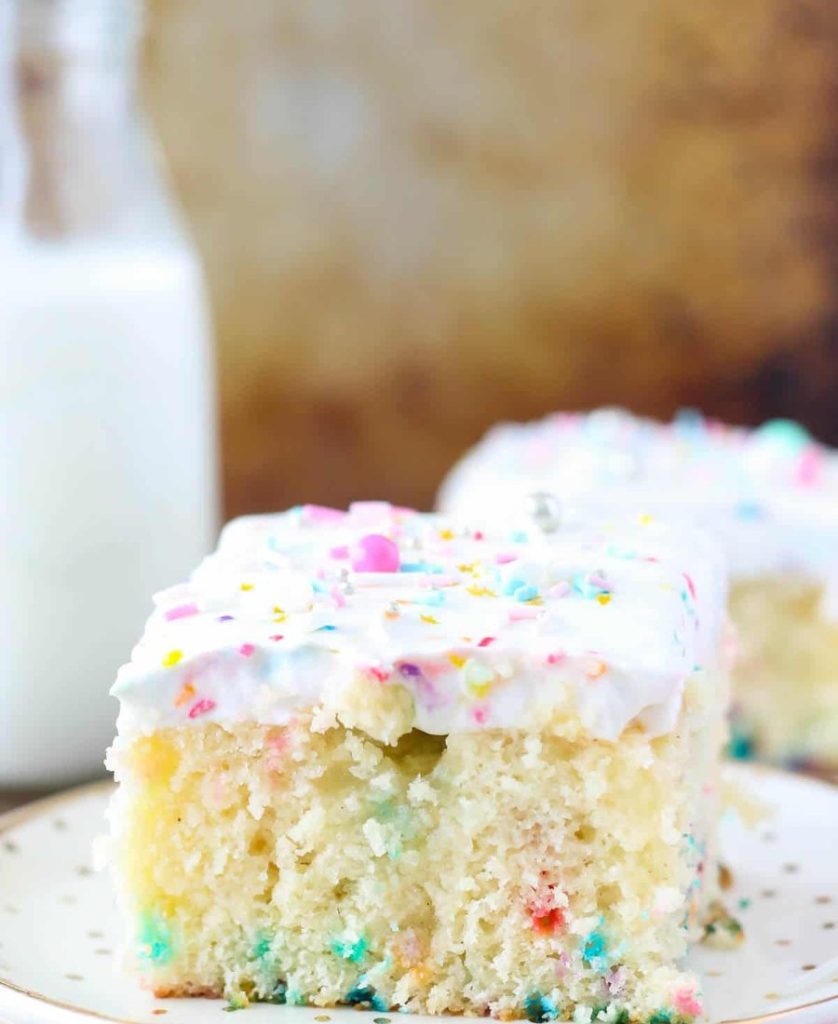 Funfetti Poke Cake