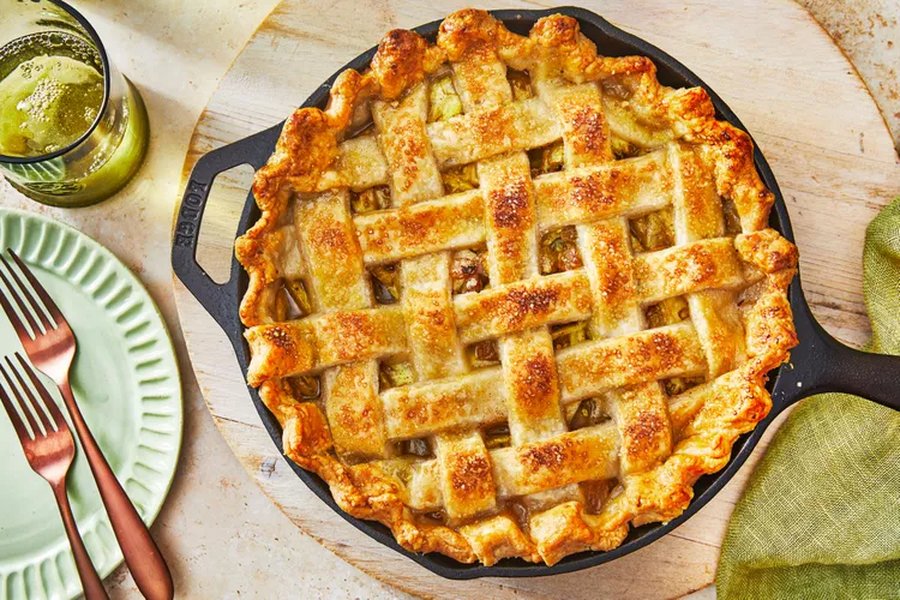 Green Tomato Skillet Pie