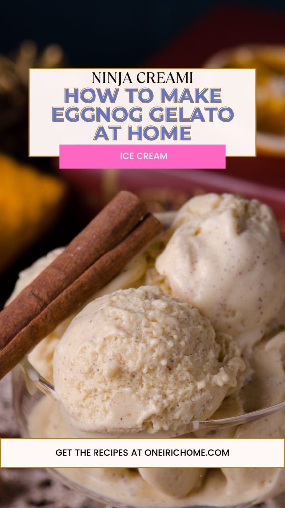 How to Make Ninja Creami Eggnog Gelato at Home