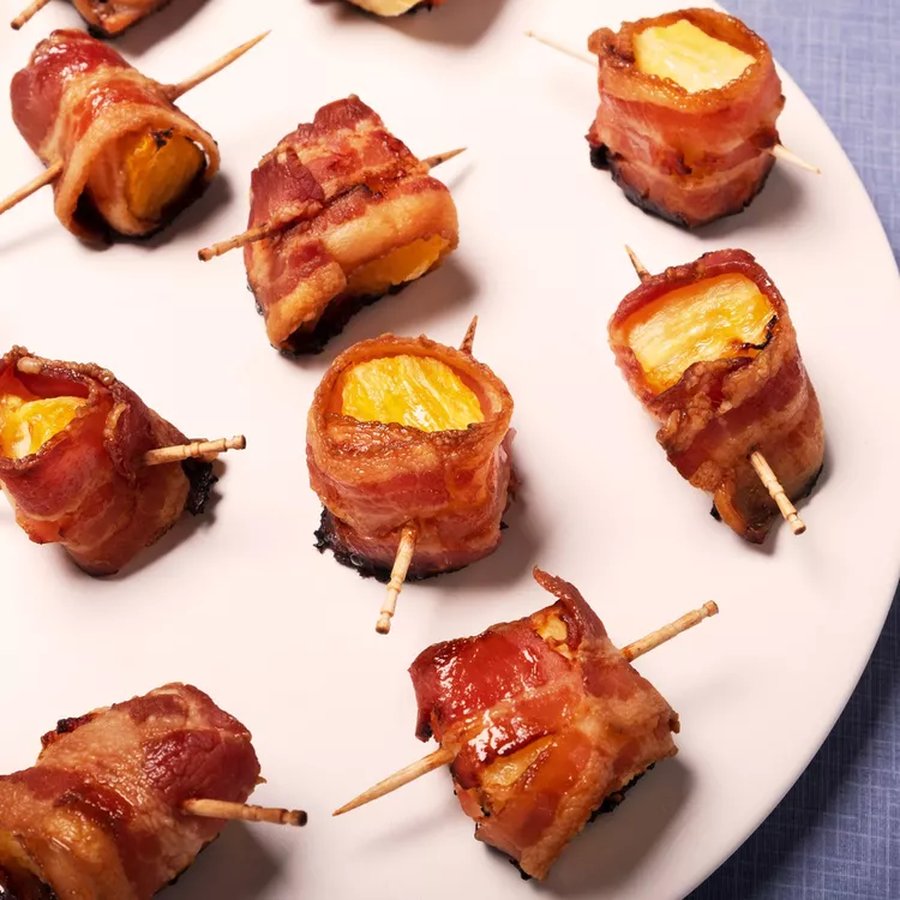 2 Ingredient Pineapple-Bacon Bites