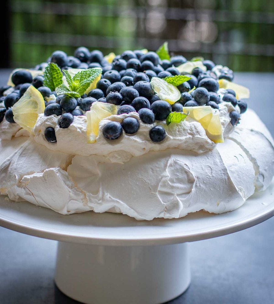 Lemon Blueberry Pavlovas