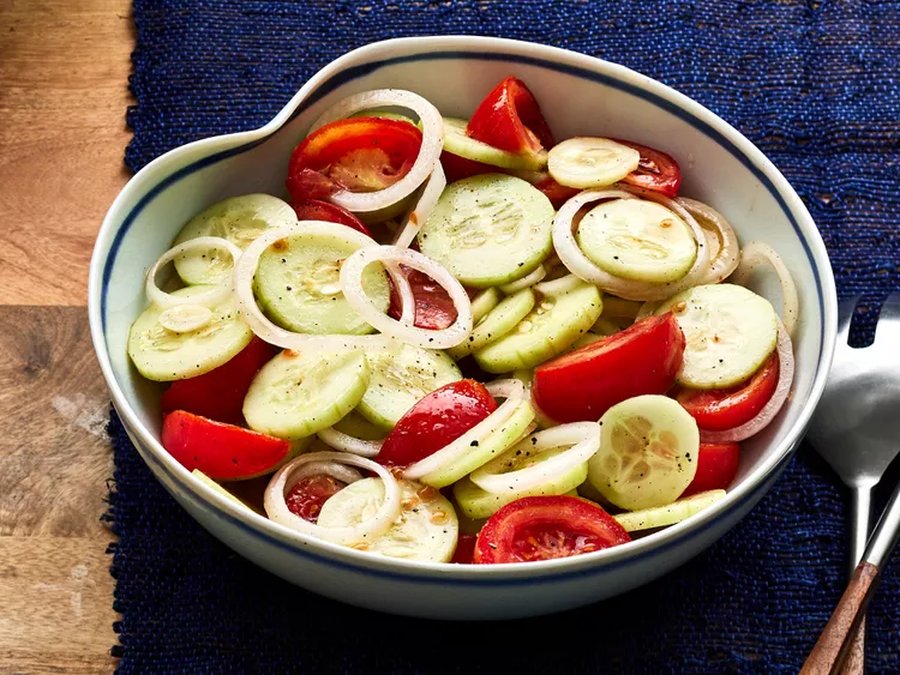 Marinated Cucumber and Tomato Salad