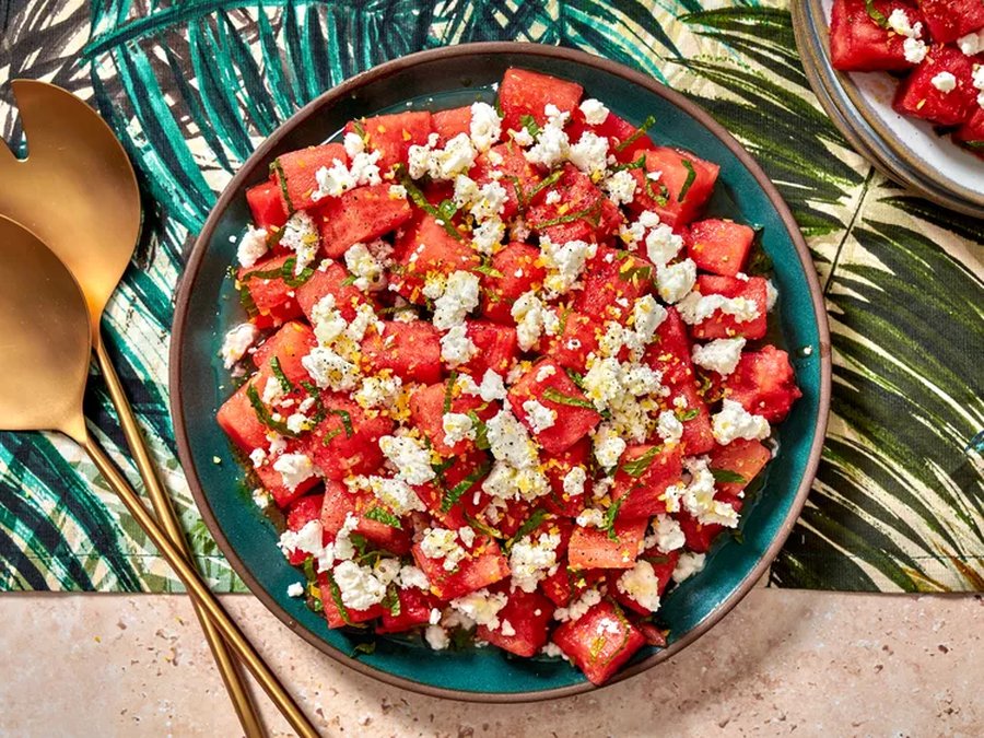 Minted Watermelon Salad