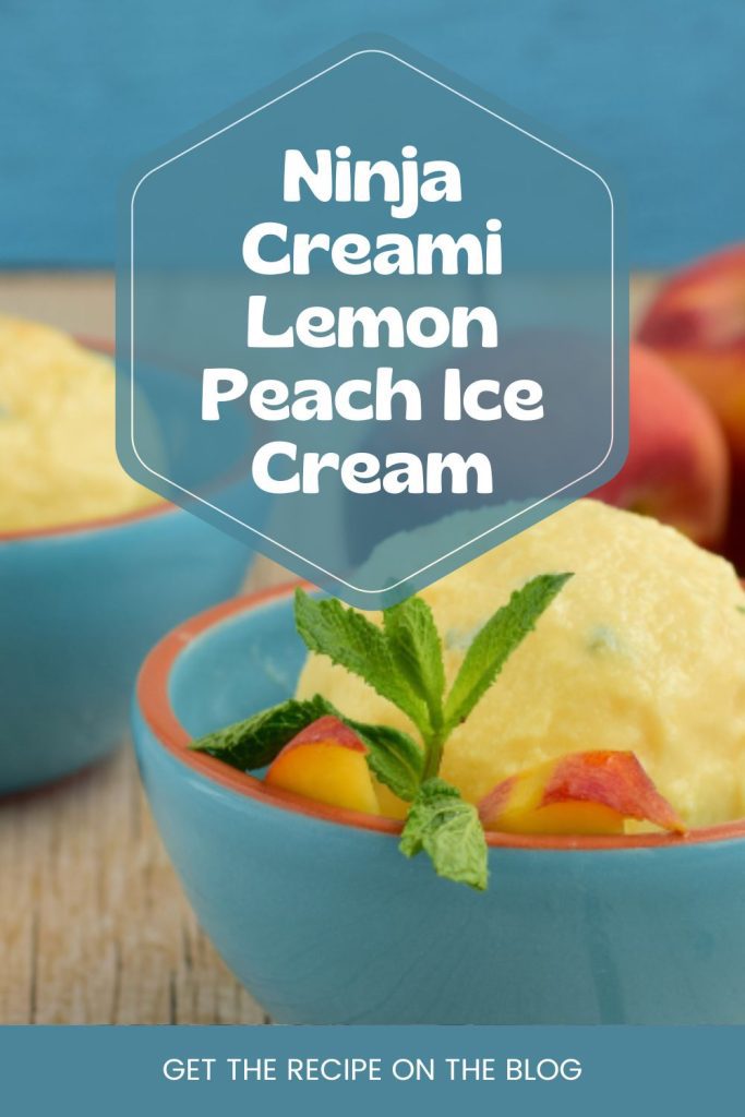 Ninja Creami Lemon Peach Ice Cream
