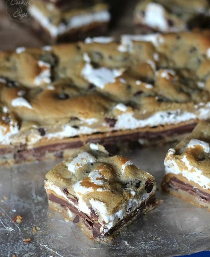 Peanut Butter S’mores Cookie Bars