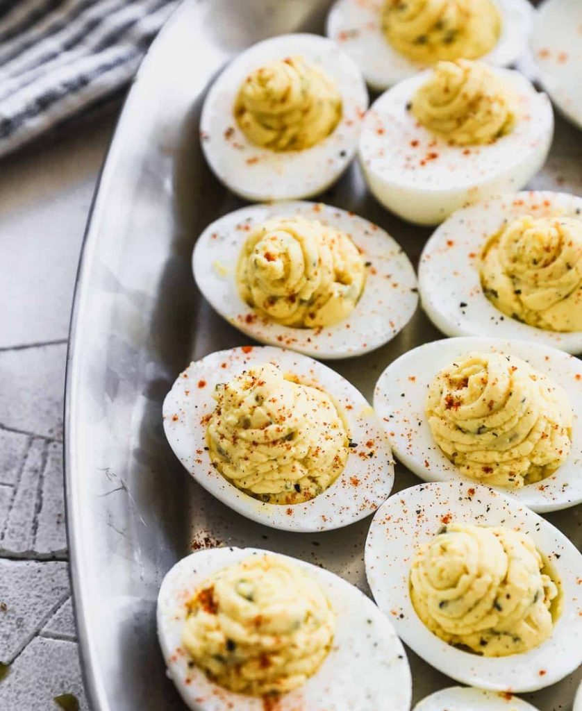 Pesto Deviled Eggs