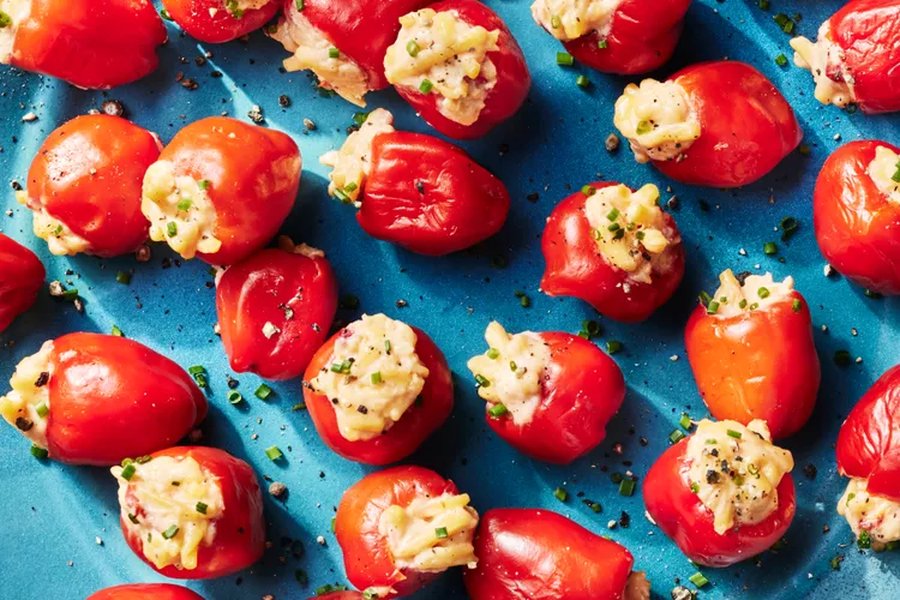 Pimiento Cheese-Stuffed Peppers