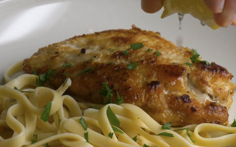 Quick chicken piccata