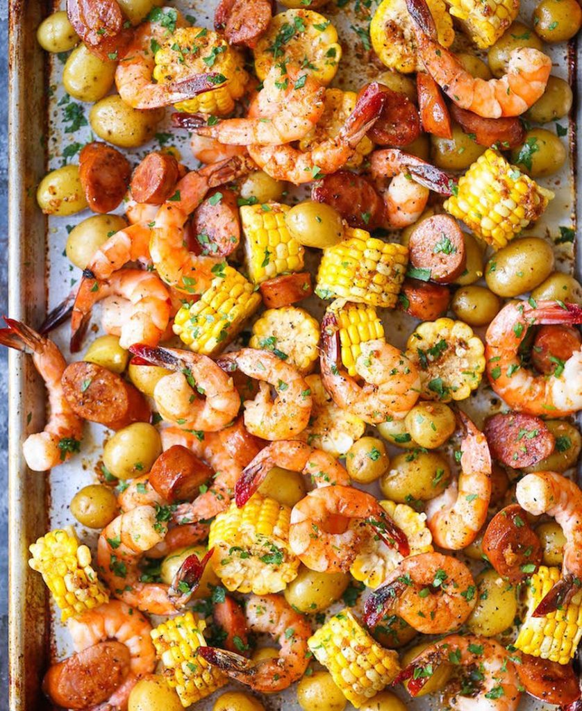 Sheet Pan Shrimp Boil