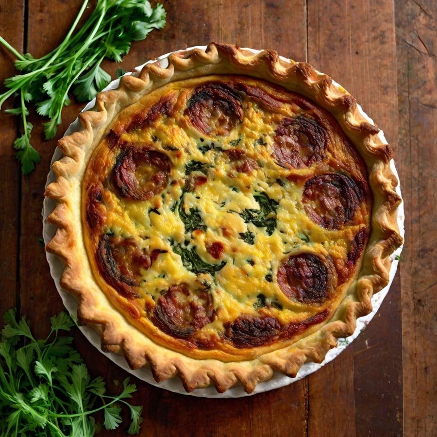 Smoky Chorizo and Manchego Quiche