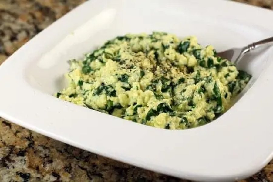 Spinach and Ricotta Stuffed Eggs