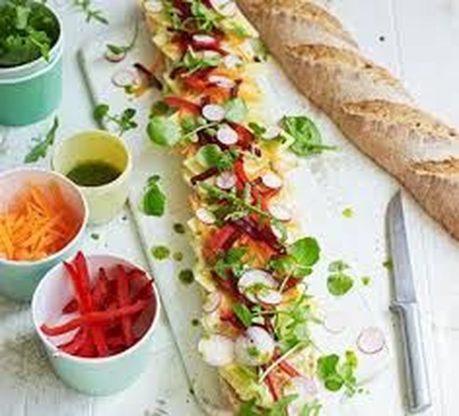 Stuffed Rainbow Baguette