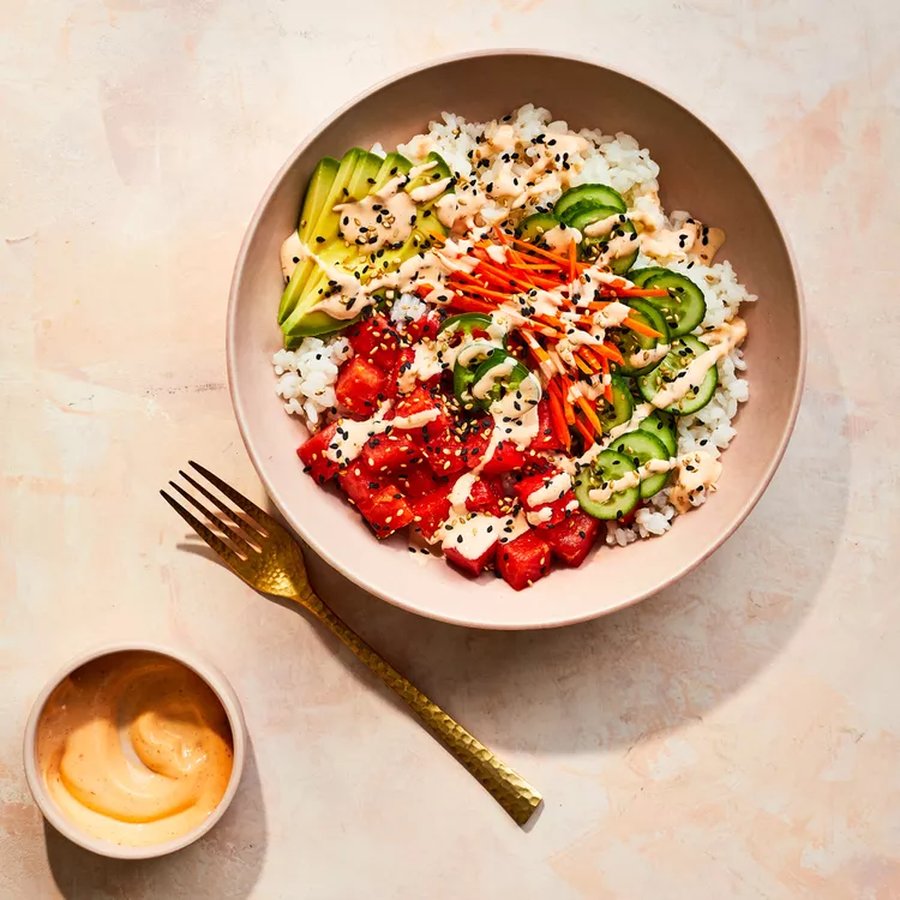 Watermelon Poke Bowl