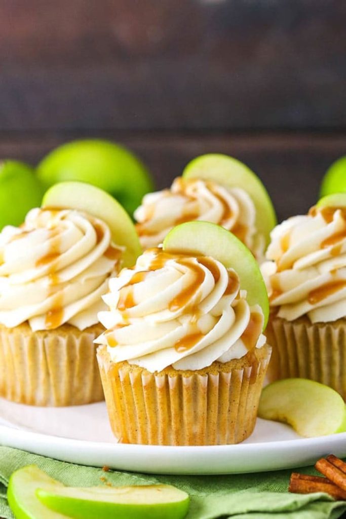 Caramel Apple Cupcakes