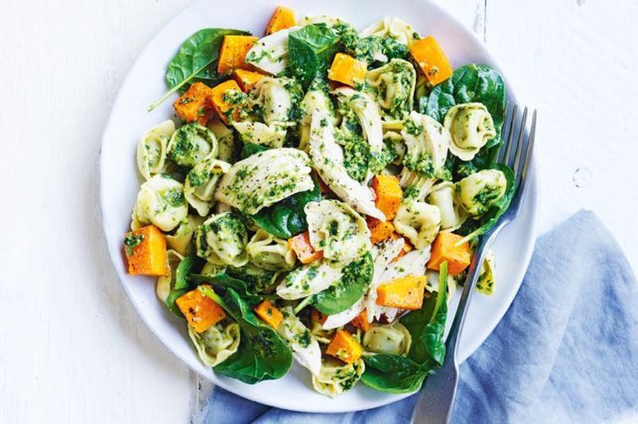 Chicken and Spinach Pasta Salad