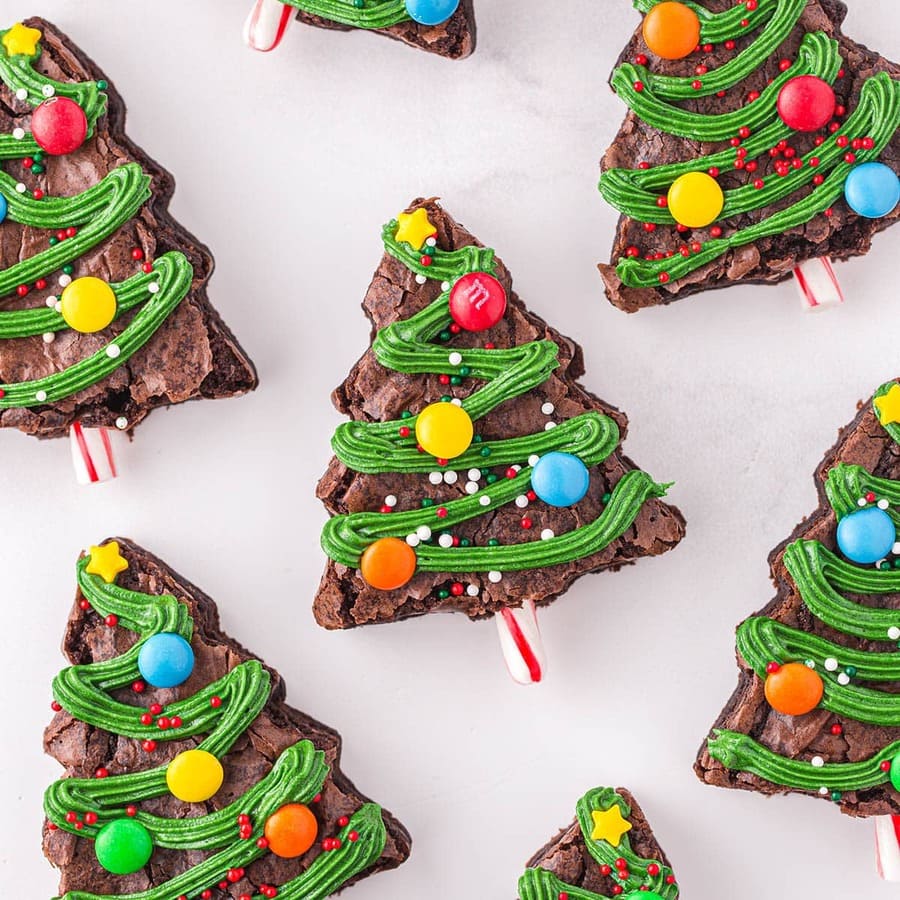 Christmas Tree Brownies