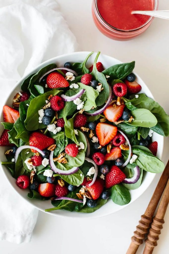 Four Berry Spinach Salad