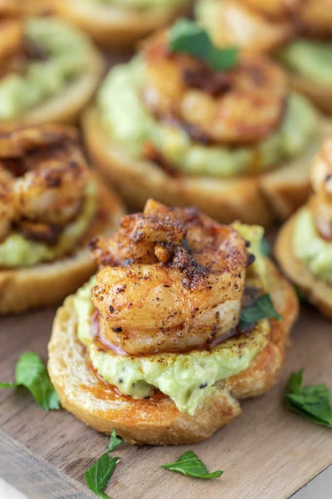 Garlic Shrimp with Avocado