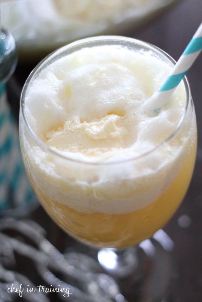 Ginger Ale and Pineapple Sherbet Punch