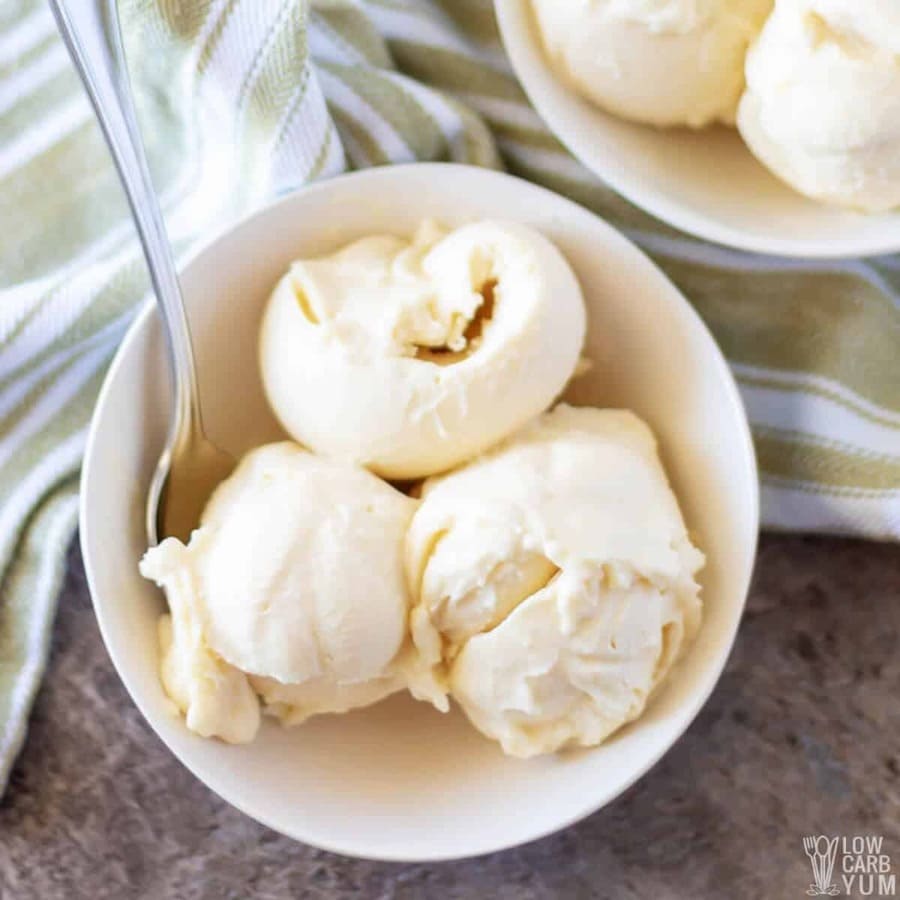 Keto Vanilla Ice Cream