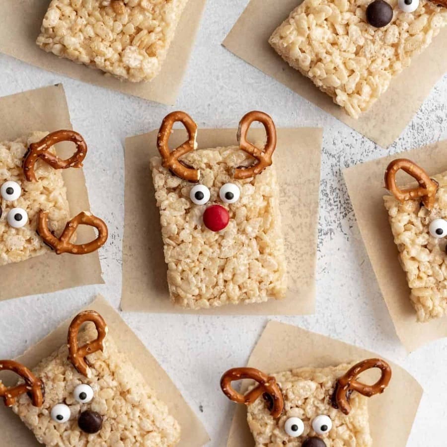 Reindeer Rice Krispie Treats